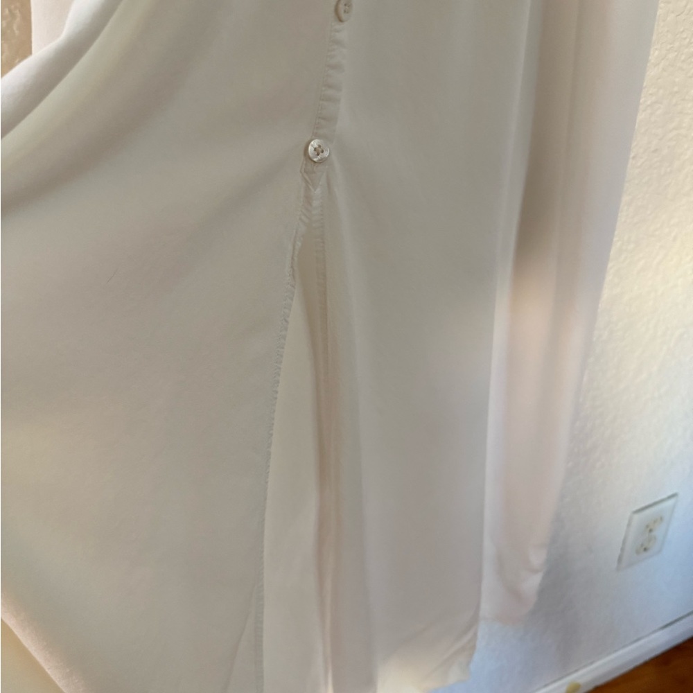 Kendall & Kylie White Crochet-Waist Button-Front Maxi Dress - Picture 6 of 15